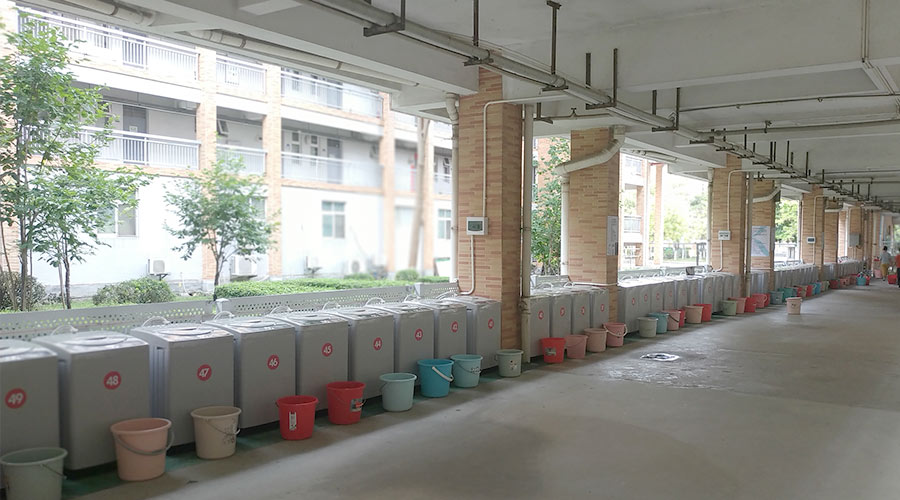 好評度高！江門一中學(xué)校又雙叒續(xù)單金環(huán)電器共享洗衣機