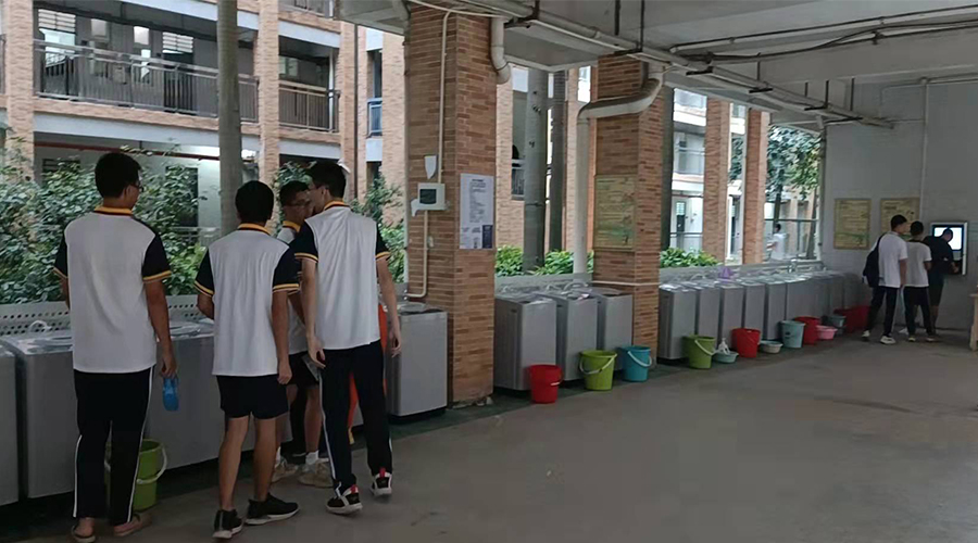 好評(píng)續(xù)單！江門一中學(xué)校持續(xù)追加共享洗衣機(jī)！