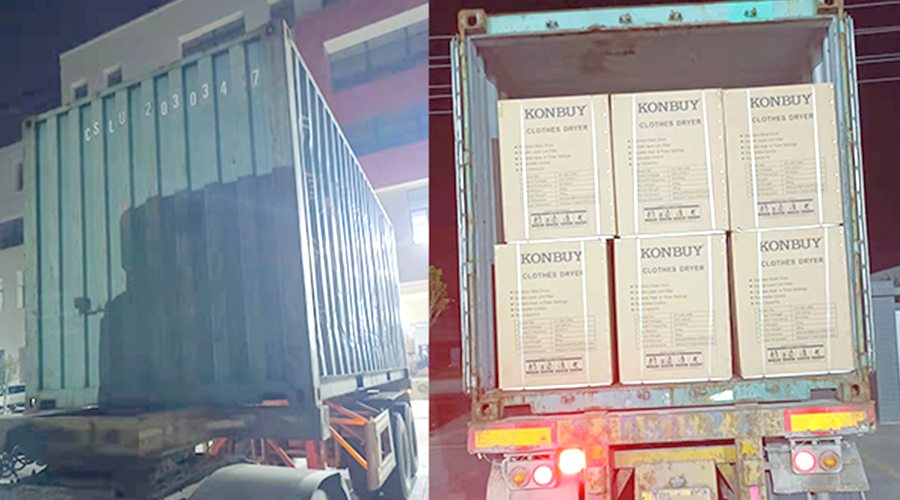 國內(nèi)外市場“兩開花”！康標(biāo)滾筒干衣機(jī)出貨到國外