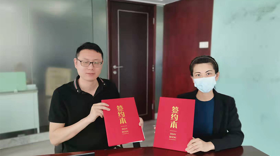 祝賀！金環(huán)電器與寧波某品牌電商客戶再次合作，簽約成功！