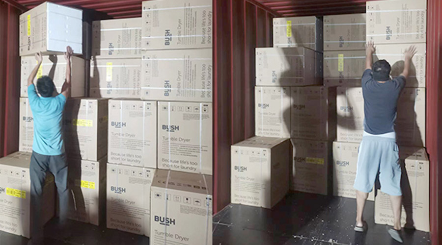 各司其職合力做好英國(guó)Argos客戶(hù)衣物烘干機(jī)出貨任務(wù)！